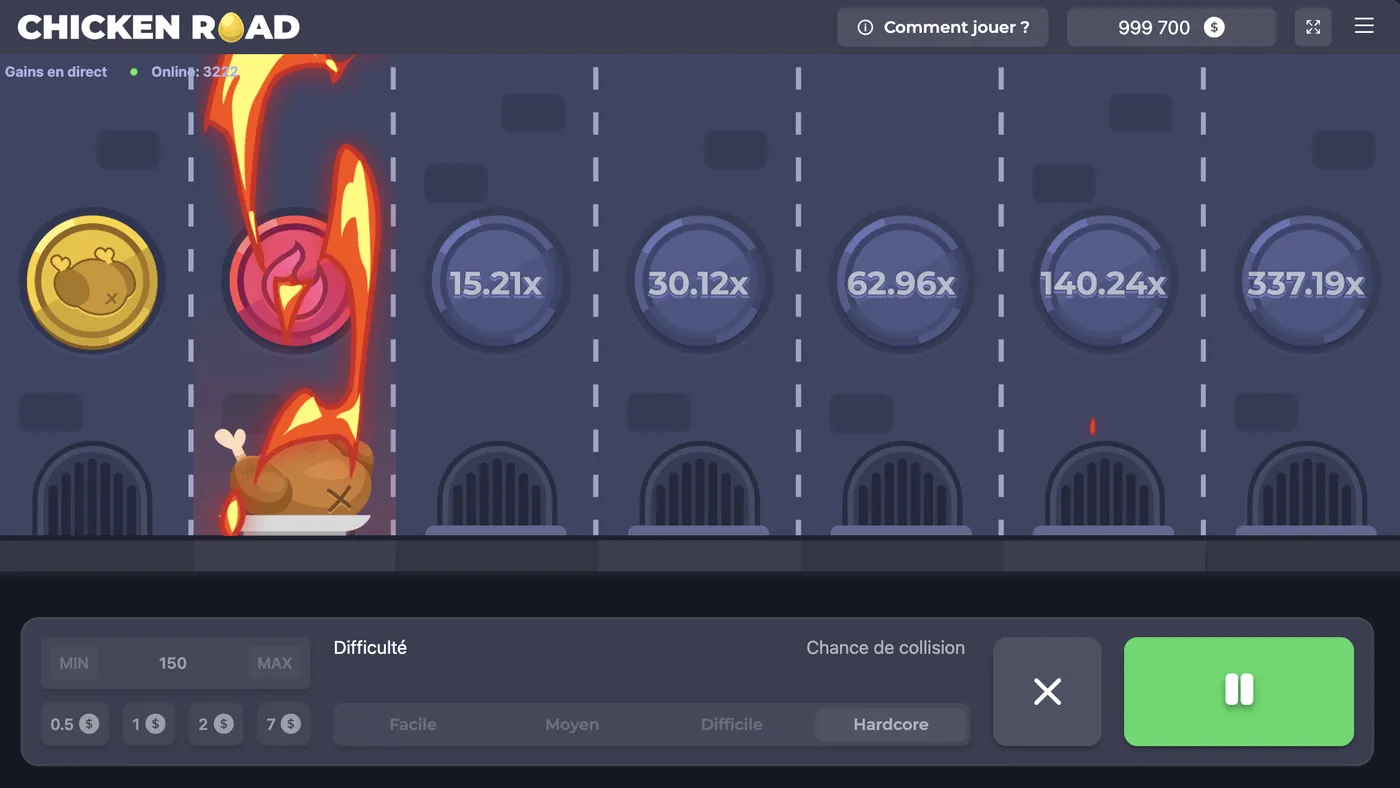 Comment jouer avec app Chicken Road